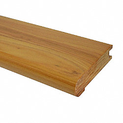 Prefinished Australian Cypress Hardwood 3/4 in thick x 3.125 in wide x 78 in Length Stair Nose